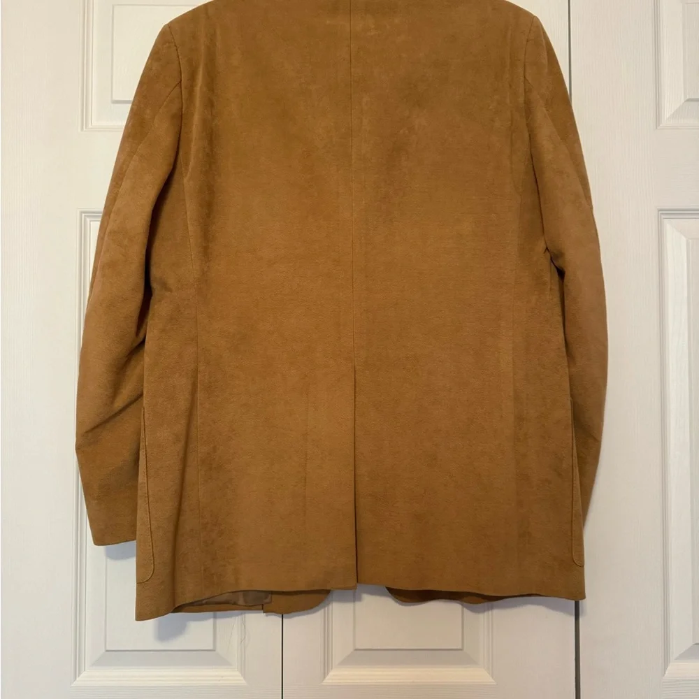Vintage Union Made Bachrach Camel Color Suede Men's Blazer Suit Jacket Fall - Picture 2 of 6